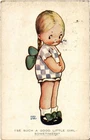 PC ARTIST SIGNED MABEL LUCIE ATTWELL I SUCH GOOD LITTLE GIRL SOMETIMES (a42394)
