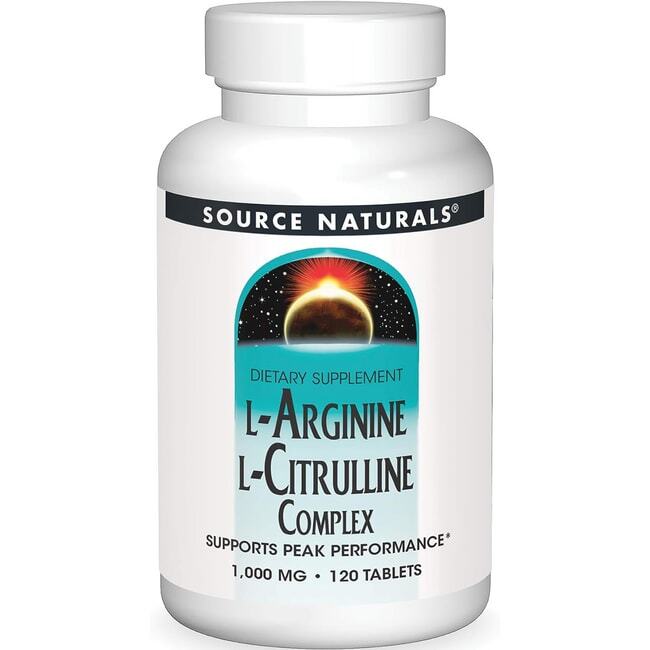 Source Naturals Комплекс L-аргинина и L-цитруллина, 120 таблеток
