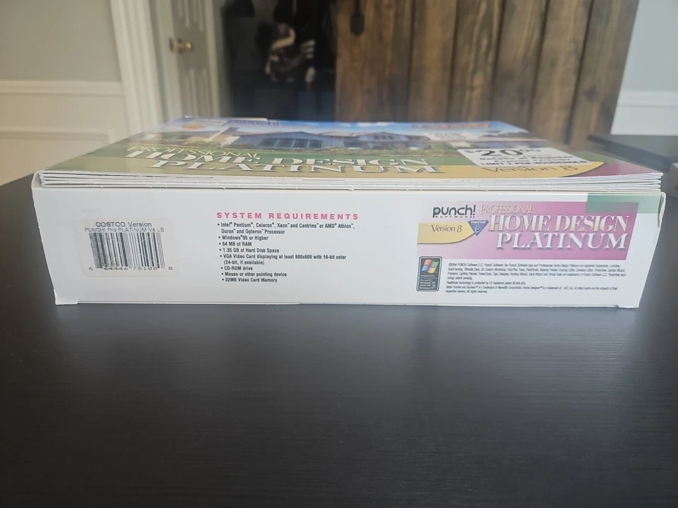 Professional Home Design Platinum Suite Punch Software Version 8 PC CD-Rom 2004 - Image 2 of 4