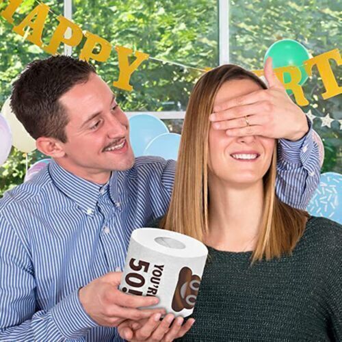 Prank Gag Printed Poop Funny Toilet Paper Roll Novelty Gag Gift for Pranks AU - Picture 7 of 17