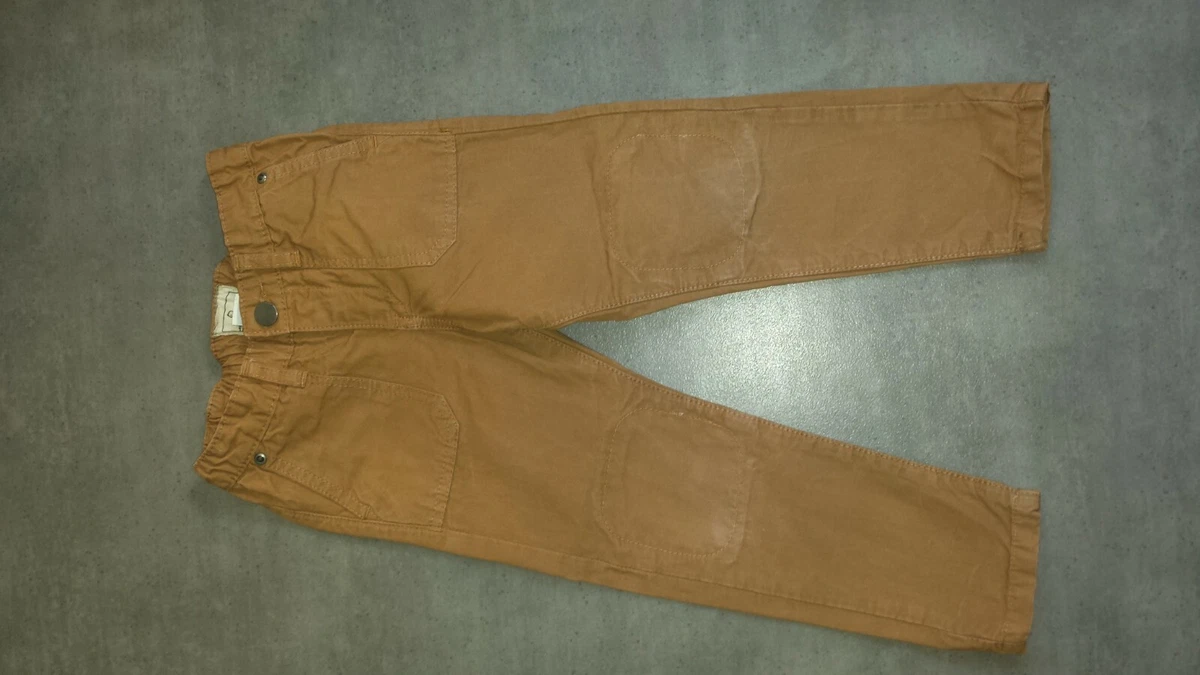 Beau pantalon en toile marron clair CYRILLUS