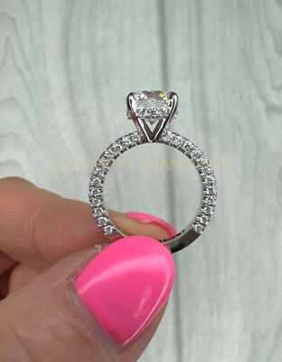 Special Setting 14k Ring E VVS2 2.65 Ct Round Lab-grown Diamond IGI Certified