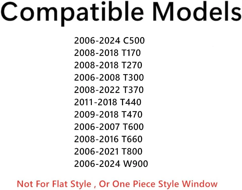 Fit Kenworth C500 T170 T270 T300 T370 T660 T800 W900 Passenger Front Windshield - Imagem 2 de 4