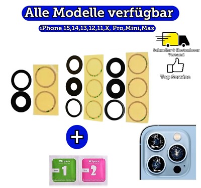 Original Kamera Linse Glas für Apple iPhone 16 15 14 13 12 mini 11 Pro Max X XS