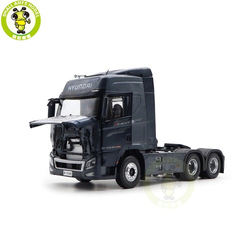 1/24 Hyundai XCIENT Truck Trailer Blue Diecast Model Toys Car - Picture 8 of 17