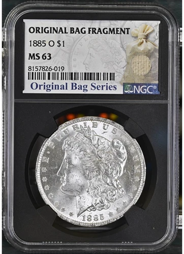 1885 O $1 Morgan Silver Dollar -  NGC MS63 - Original Bag Fragment Series