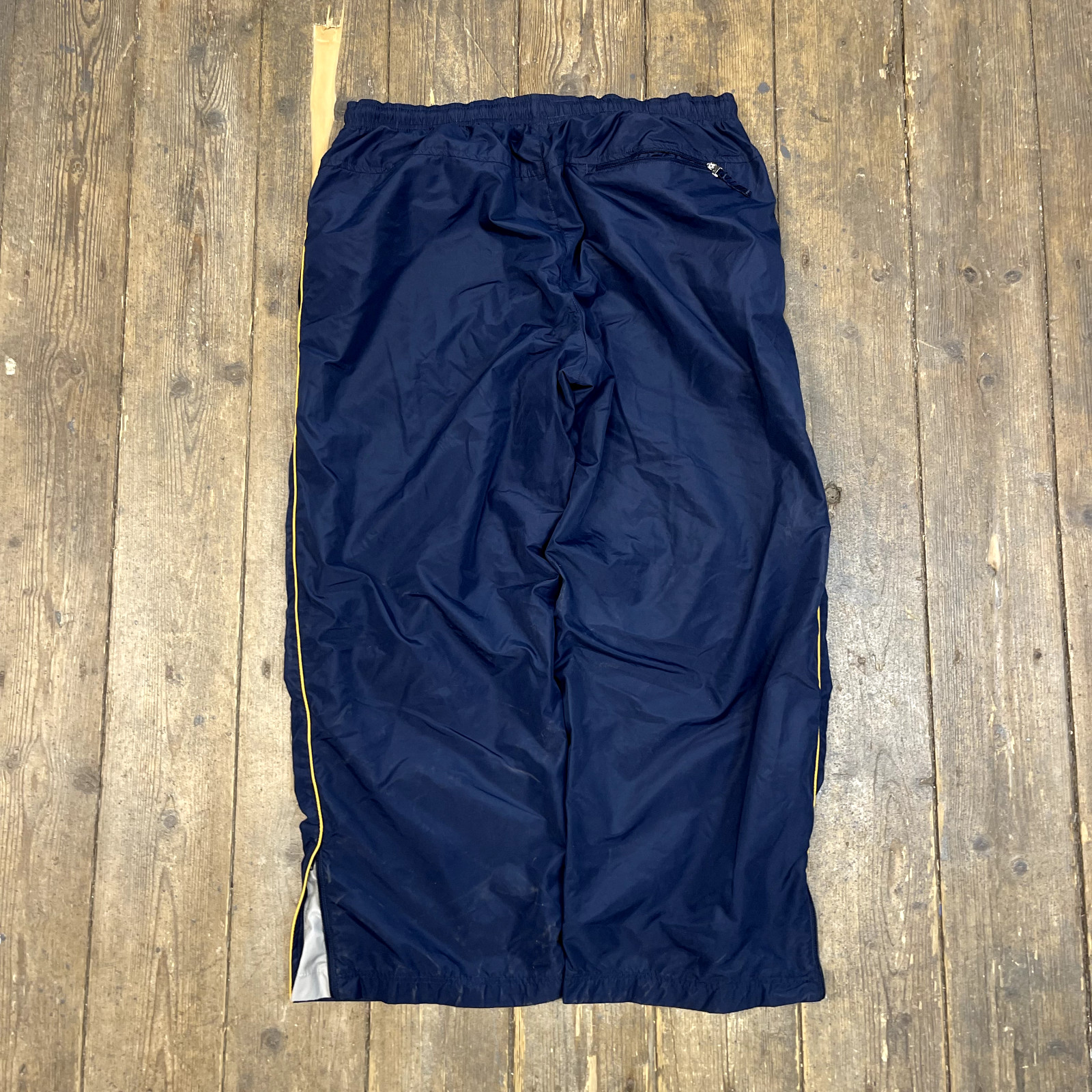 Nike Track Pants 90's College Sports Joggers, Navy, Mens XL image 6