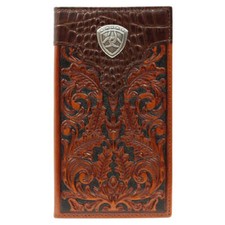 A3516208 Ariat Mens Premium Brand Leather Rodeo Wallet NEW
