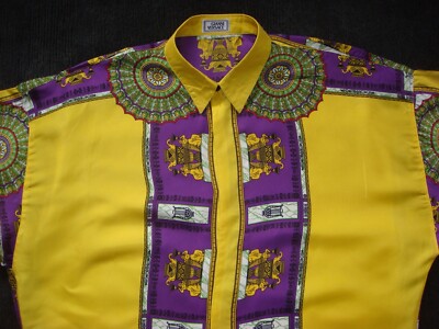 VERSACE SEIDENHEMD+SILK SHIRT+HEMD SEIDE+GR.50- L+9,8/10