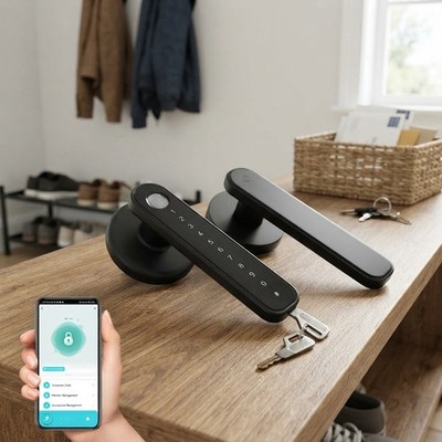 Erweitertes schlüsselloses Türöffnungsschloss mit Bluetooth & Fingerabdruckzugriff - modernes Design