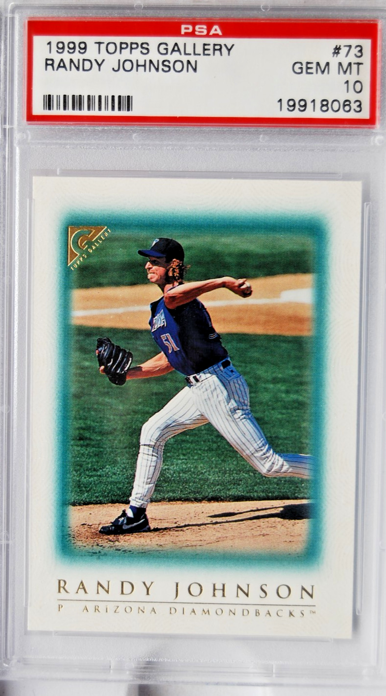 1999 Topps Gallery #73 Randy Johnson PSA 10 POP 8