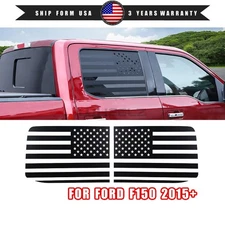 2x Rear Window American Flag Decoration Stickers Decal Trim For Ford F150 15-22