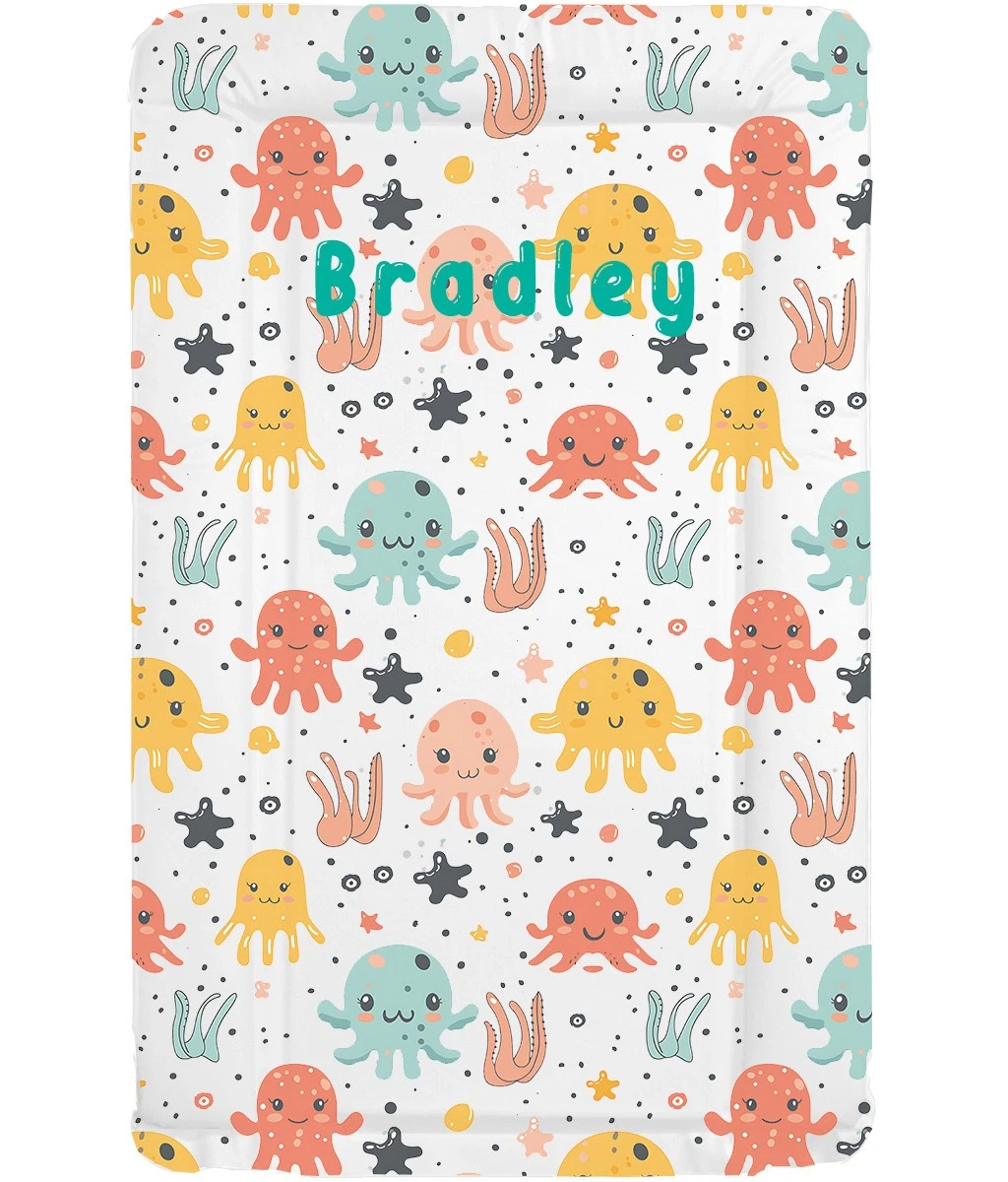 Octo Party Personalised Baby Changing Mat Padded, Wipe Clean Nursery
Opens in a new window or tab
