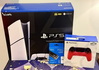 Sony PlayStation 5 PS5 Slim Black Gaming Console with 2TB Total Storage Upgrade!