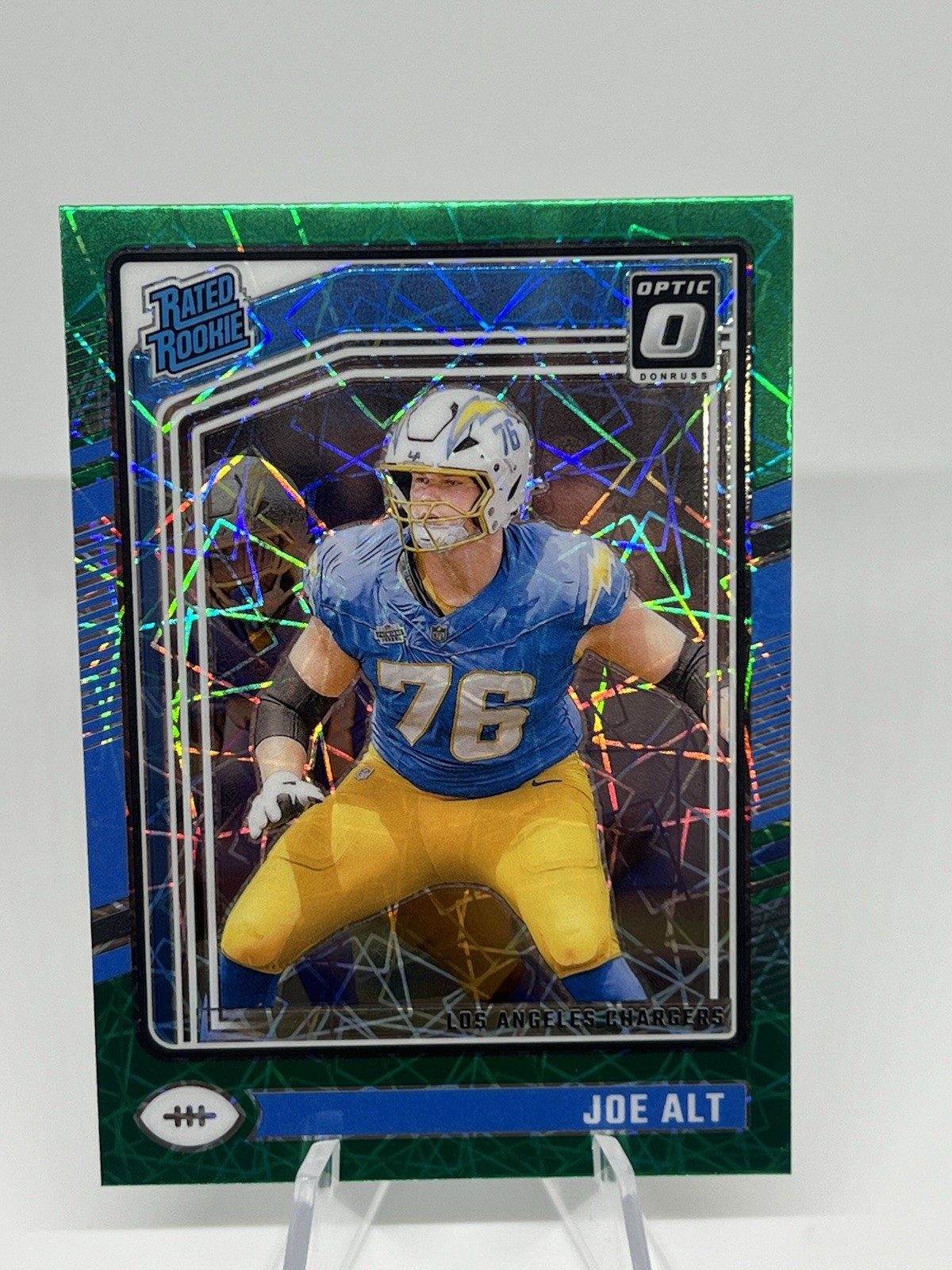 2024 Panini Donruss Optic Rated Rookie Joe Alt #254 Green Velocity Prizm (RC)