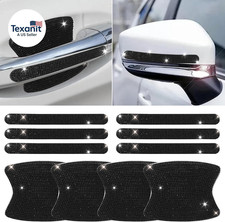 10 PCS Bling Car Door Handle Protector, Shiny Crystal Rhinestone Anti-Scratch Un