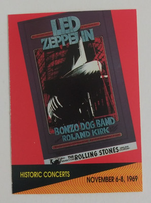 1991 Pro Set Super Stars MusiCards Historic Concerts #258