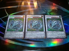 3x Stardust Dragon Chibi Art 1st Edition Secret Rare L5DD-ENS01 Yu-Gi-Oh!