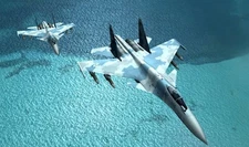 Sukhoi Su-35 Super Flanker Ace Combat Desktop Wood Airplane New Model Large 1/48