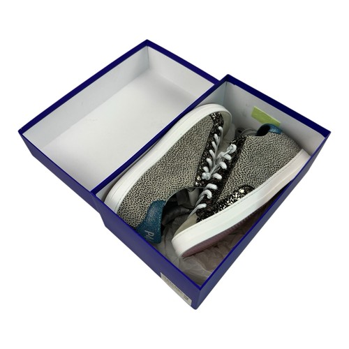 NEU - P448 F22 John Sneaker Größe EU 40 /US 9,5 in Grau Glitzer Schnürsenkel Neu mit Karton - Bild 2 von 24