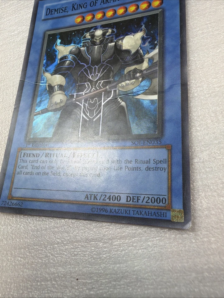 Demise, King Of Armageddon SOI-EN035 1st Edition Ultimate Rare - Image 3 of 4