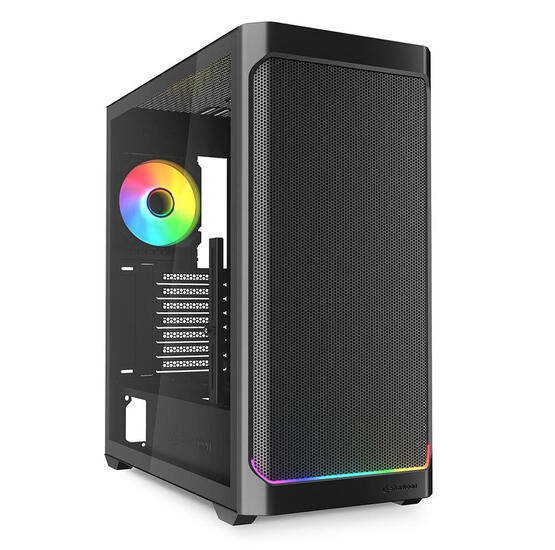 Sharkoon PC Gehuse AK4W RGB Strip Black ATX schwarz 17090₽