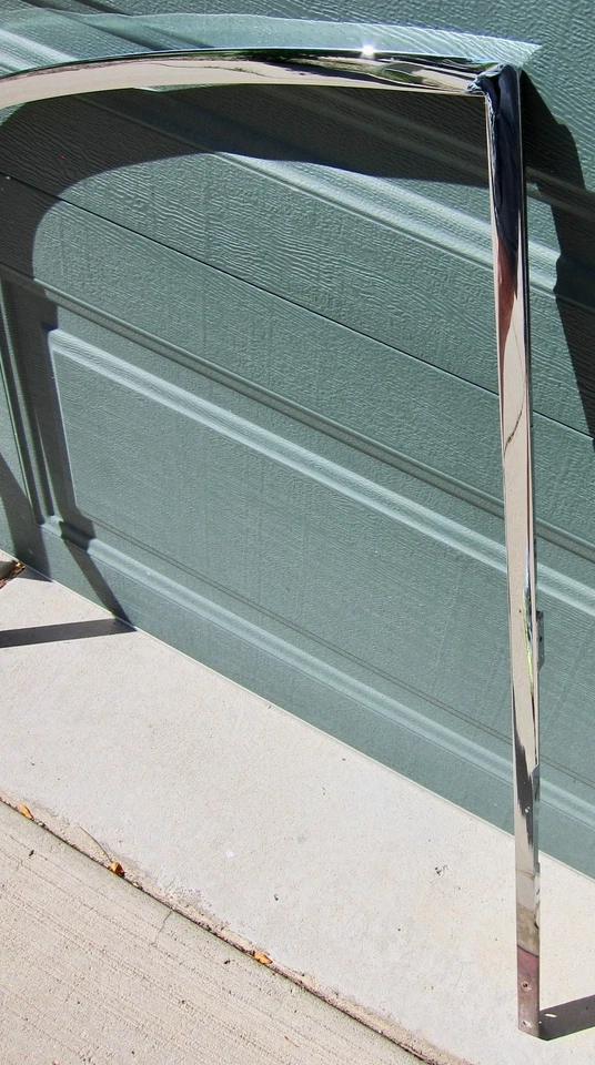 RE-CHROMED ORIGINAL PORSCHE 356 T-6 COUPE DOOR WINDOW FRAMES + RELATED PARTS - Image 3 of 4