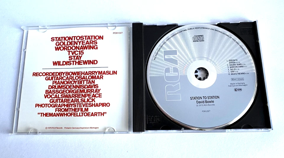 DAVID BOWIE - STATION TO STATION - RCA Records PD81327 - Bild 3 von 3