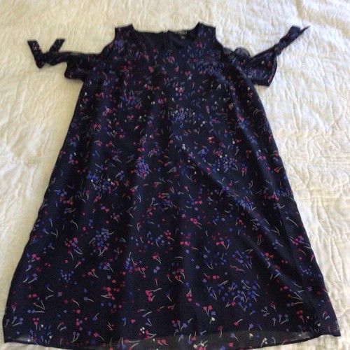 Robe Roz & Ali Bleu Et Beige - Taille 10 - Occasion Très Bon état