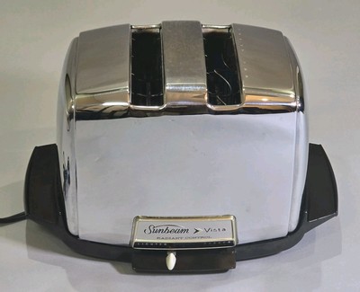 VINTAGE SUNBEAM VISTA TOASTER! RADIANT CONTROL MODEL VT-40 NEEDS ADJUST/REPAIR