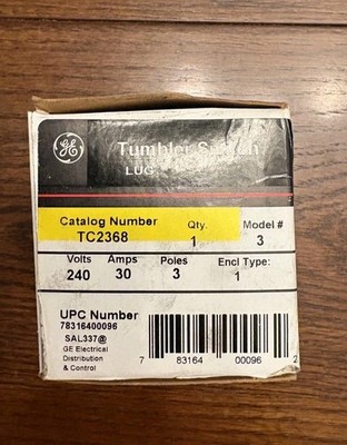 TC2368 GE Tumbler Switch