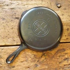 Vintage GRISWOLD Cast Iron SKILLET Frying Pan # 6 LARGE BLOCK LOGO - Ironspoon