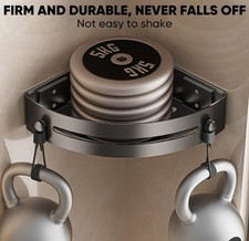 Triangle Suction Cup Shower Caddy, No-Drill Bathroom Corner Shelf+