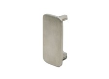 FHC PR12ECBS End Caps For 1" x 2" Rectangular Rail - Brushed Stainless