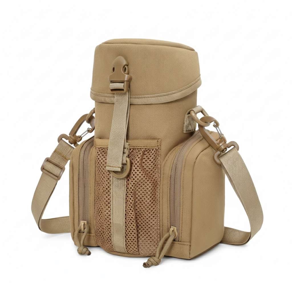 Tactical Molle Water Bottle Pouch 64oz Flask Holder Insulate