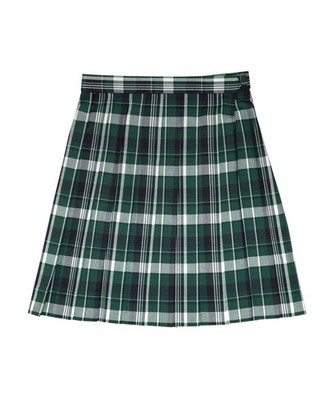 [Konomi] Uniform, Summer Check, Summer School Skirt, Plain, Pleated, High School