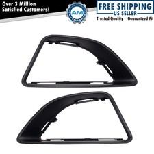 Fog Light Bezel Set Black Fits 2010-2012 Ford Fusion