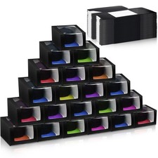 20 Pcs Black Hat Storage Boxes with Window Display - Perfect for Caps & Gifts 8.