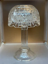 Shannon 24% Lead Crystal Pedestal Fairy Light Candle Lamp Designs of Ireland 12”