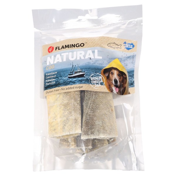 Flamingo Hundesnack Nature Kabeljauhaut Lang 50 G, Uvp 5,49 Eur, Neu-image