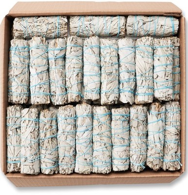 20 JL Local White Sage Smudge Sticks 4'' Each Sustainably Grown