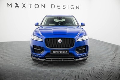 Maxton Design Frontlippe passend für Jaguar F-Pace R-Sport Mk1 schwarz Hochglanz
