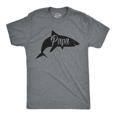 Mens Papa Shark Tshirt Funny  Song Do Do Do Tee