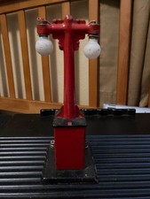 Lampadaire électrique double lumière Marx 408 testé fonctionne sans boite