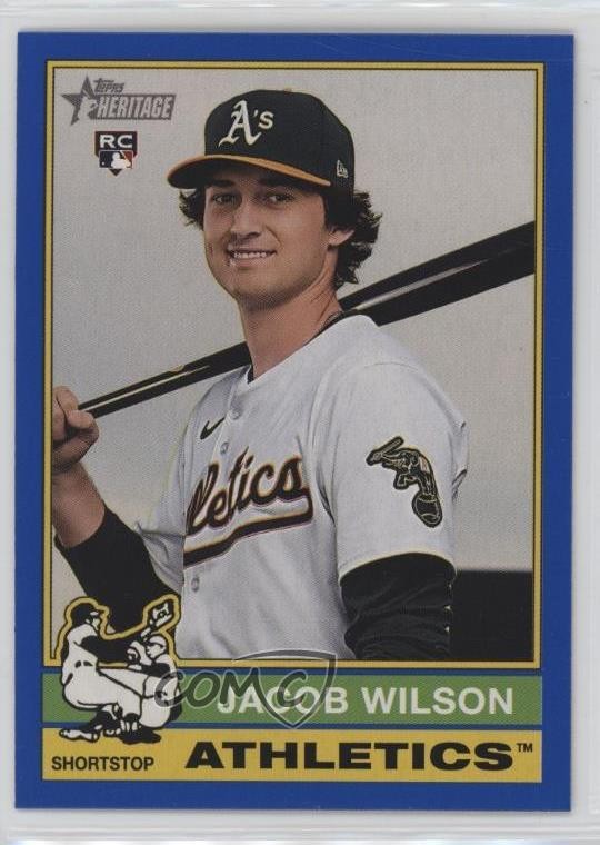 2025 Topps Heritage Dark Blue Border Jacob Wilson #15 10a4
