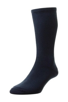 Hj Hall Herren Baumwolle Diabetiker Socken In 5 Farben Optionen, 4 Bis 13