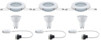 Paulmann Einbauleuchten Set Rund Starr GU10 Led 3X4,5W 230V Weiß/Metall