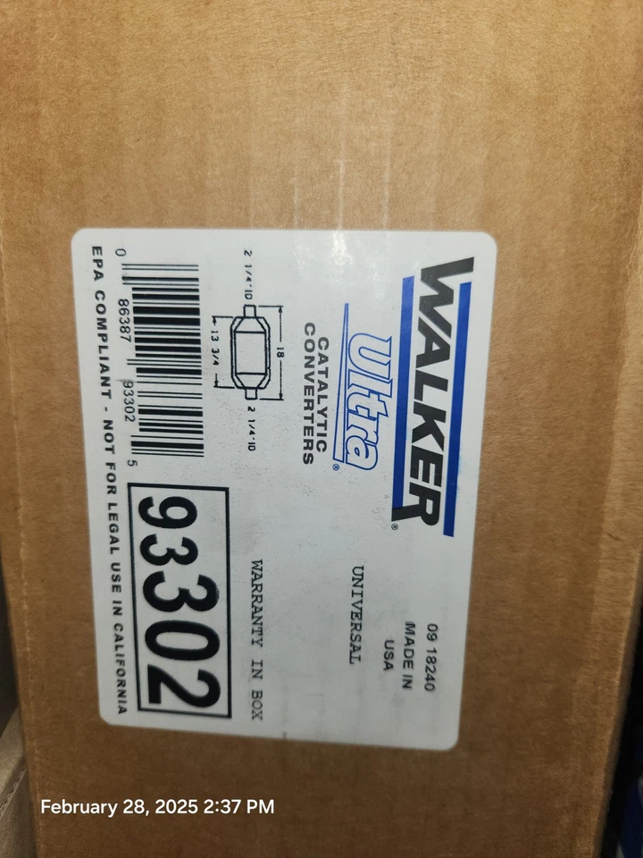 Convertidor catalítico-EPA Walker 93302 Foto 2 de 2