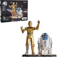Star Wars 3D Puzzle Model Kit: Build C-3PO & R2-D2 with 416 Detailed Pieces