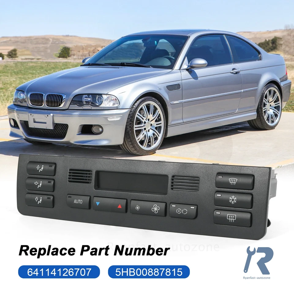 Ac Heater Air Condition Temperature Control Switch fit for 00-06 Bmw E46 3 Serie - Image 4 of 4